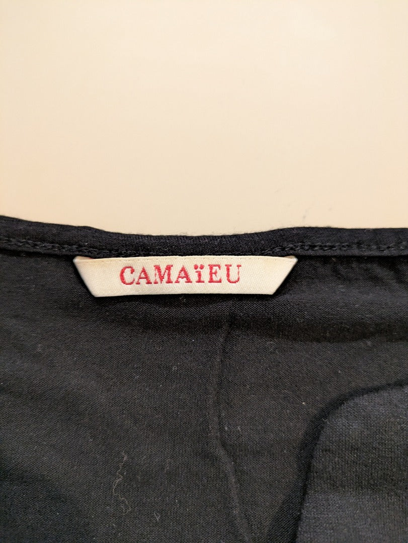 Blouse Manches Courtes Camaïeu - L - Bleu - Evvio-29
