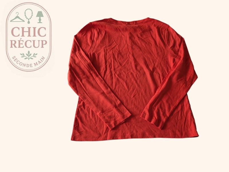 T-shirt manches longues Antonelle - 48 - Rouge