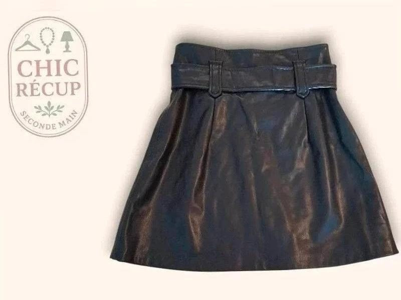 Mini-jupe Zara - S - Noir - Lerom-28