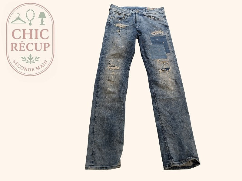 Jeans Coupe Droite Kaporal - L - Bleu Clair - Thgen-3