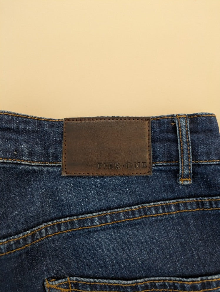 Jeans Coupe Droite Pier One - M - Marine - Ramec-13
