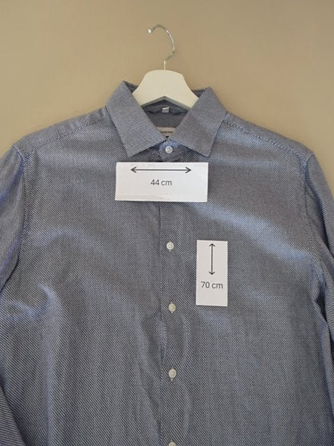 Chemise Seidensticker - M - Bleu - Slim