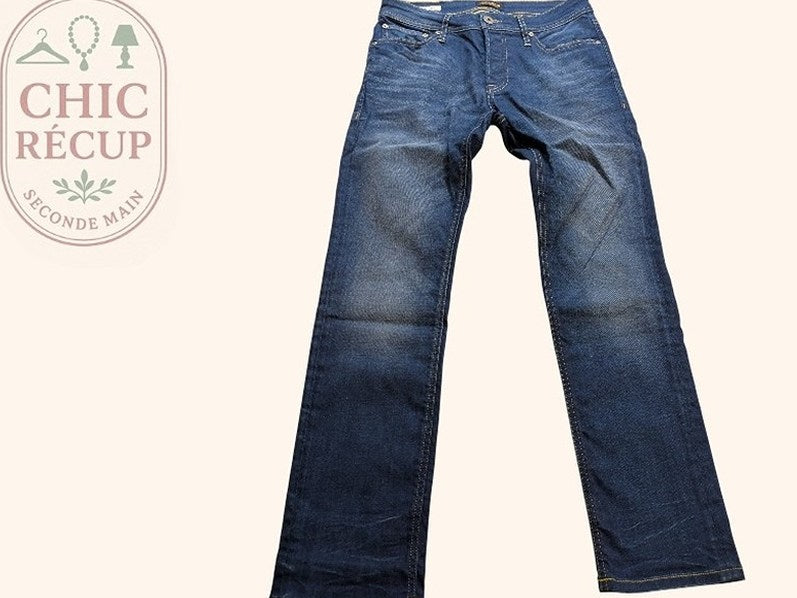 Jeans Slim Jack & Jones - M - Bleu - Paval-14