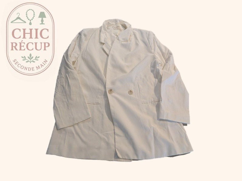 Blazer H&m - M - Blanc - Evvio-06
