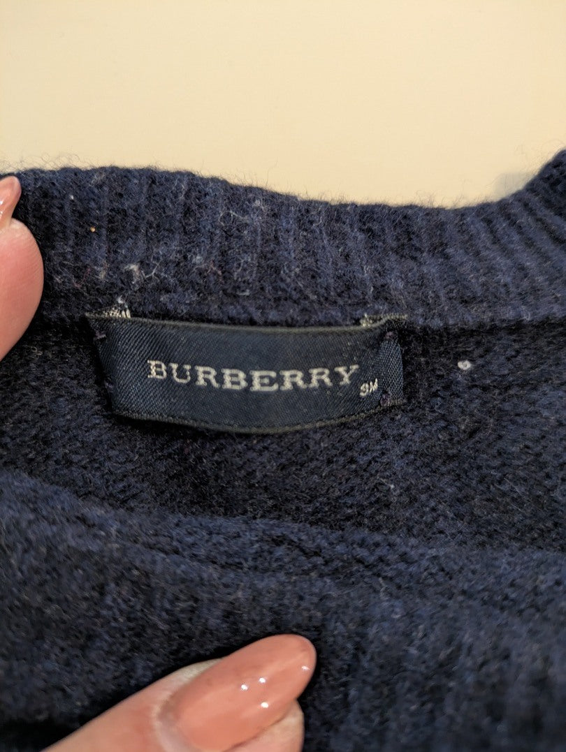 Pull Burberry - 3-6 Mois / 62 Cm - Marine - Erbul-47
