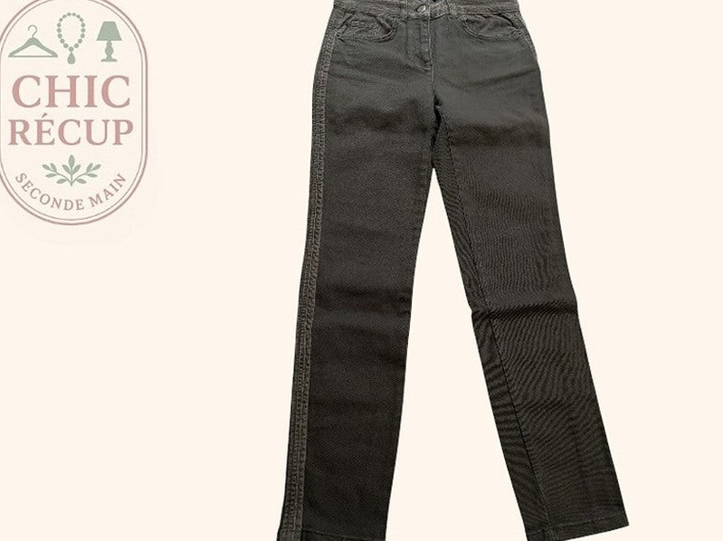 Jeans Droit Caroll - S - Gris - Codia-21