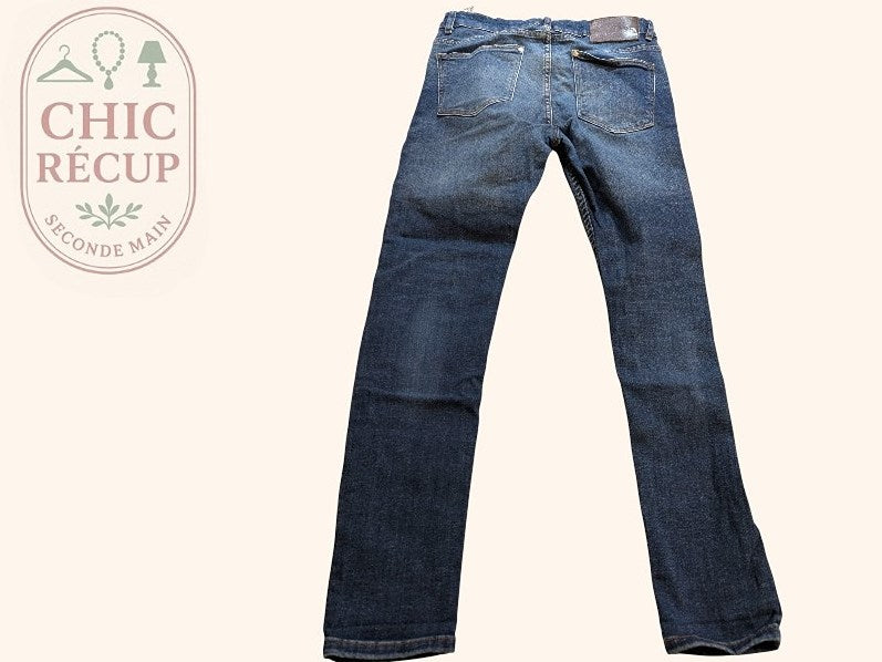 Jeans Slim Zara - M - Bleu - Paval-8