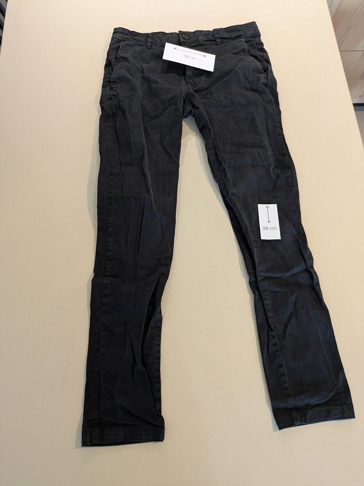 Jeans Droit Zara - 38 - Noir - Qubur-09