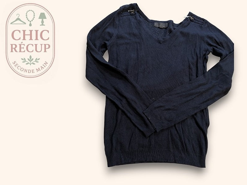 Blouse Cache Cache - Xs - Marine - Qubur-84