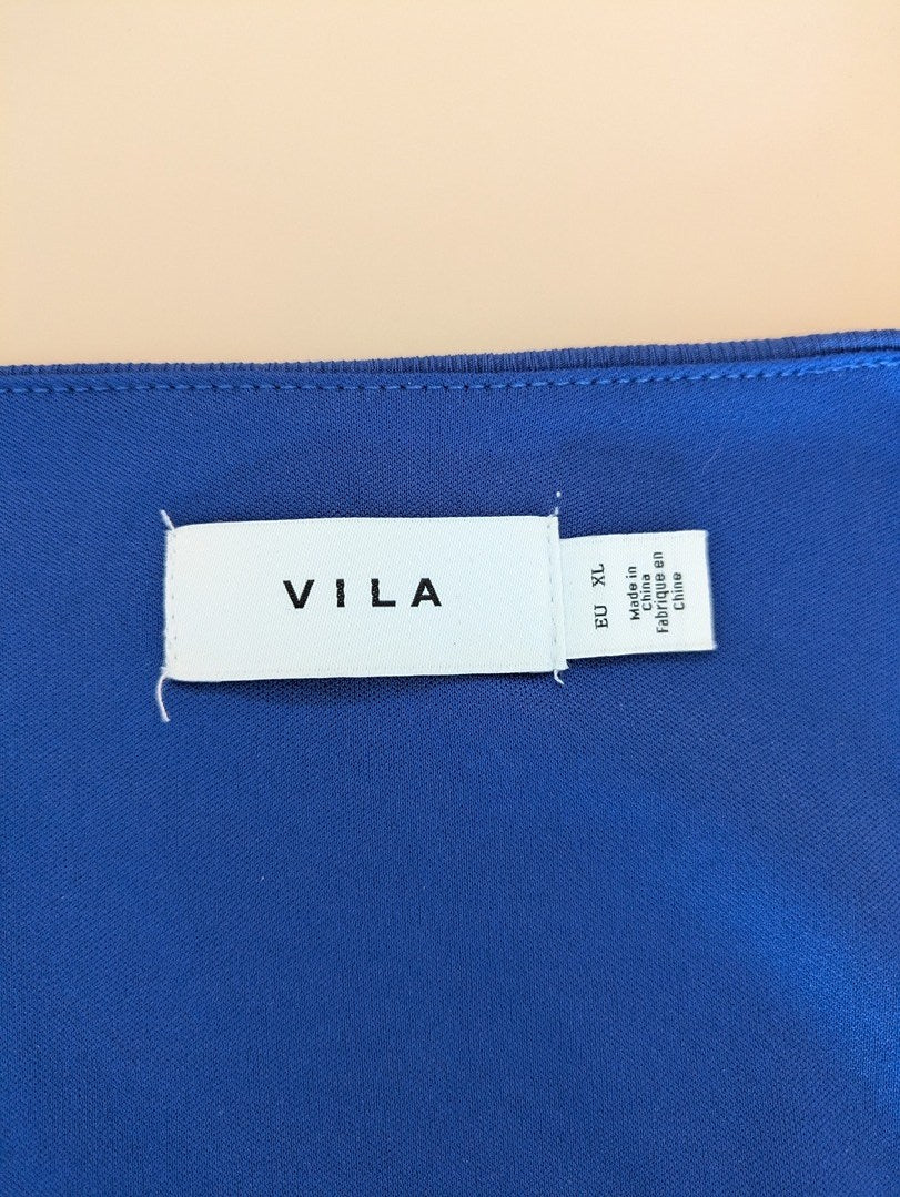 Robe Casual Vila - Xl - Bleu - Myfed-48