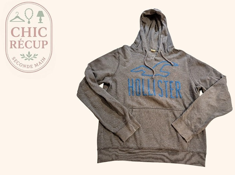 Pull Et Pull A Capuche Hollister - M - Gris - Grdec-9