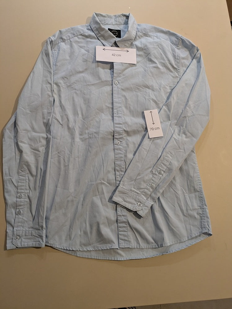 Chemise Unies Suits Inc - S - Bleu Clair - Magil-9
