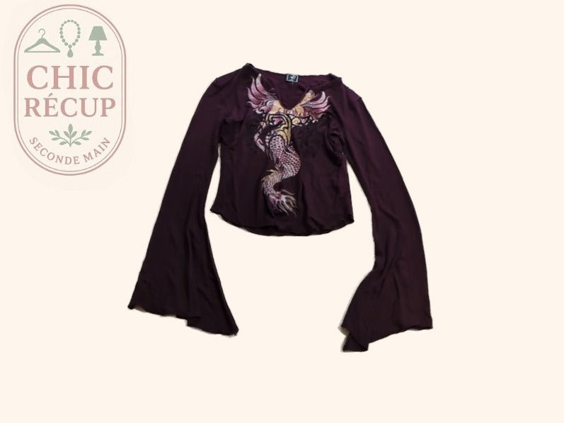 Blouse - Free For Free - S - Bordeaux - Sthas-31