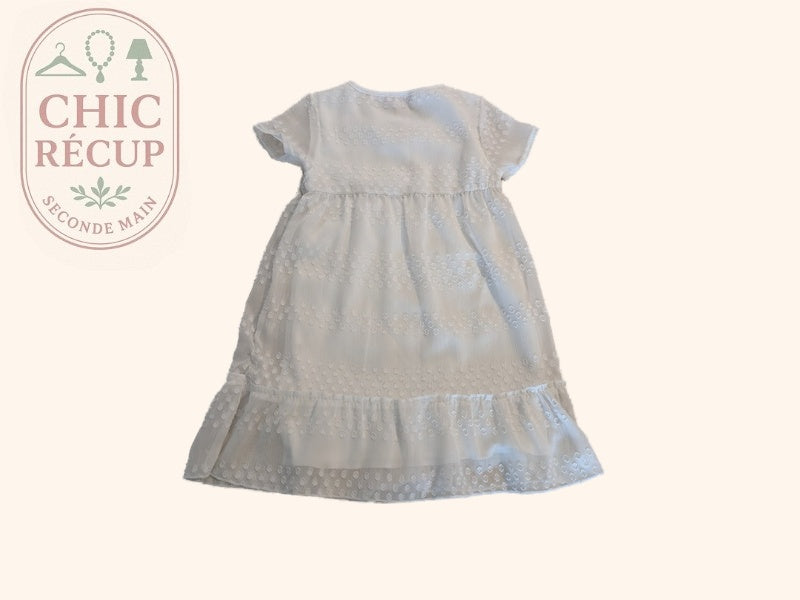 Robe Courte Tissaia - 6 Ans - Blanc - Audeb-11
