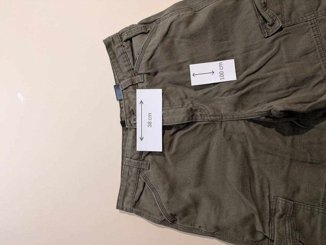 Pantalon Jambes Larges Divided - 38 - Kaki - Evvio-51