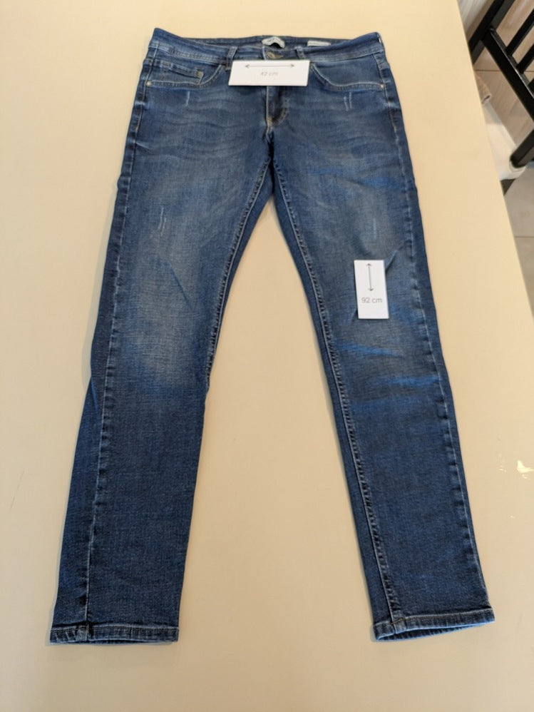 Jeans Skinny De Facto - M - Bleu - Ramec-12