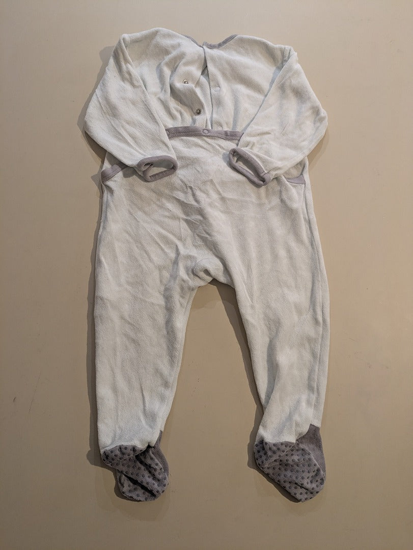 Pyjamas Une Piece Tape à l'œil - 18-24 Mois - Gris - Erbul-88