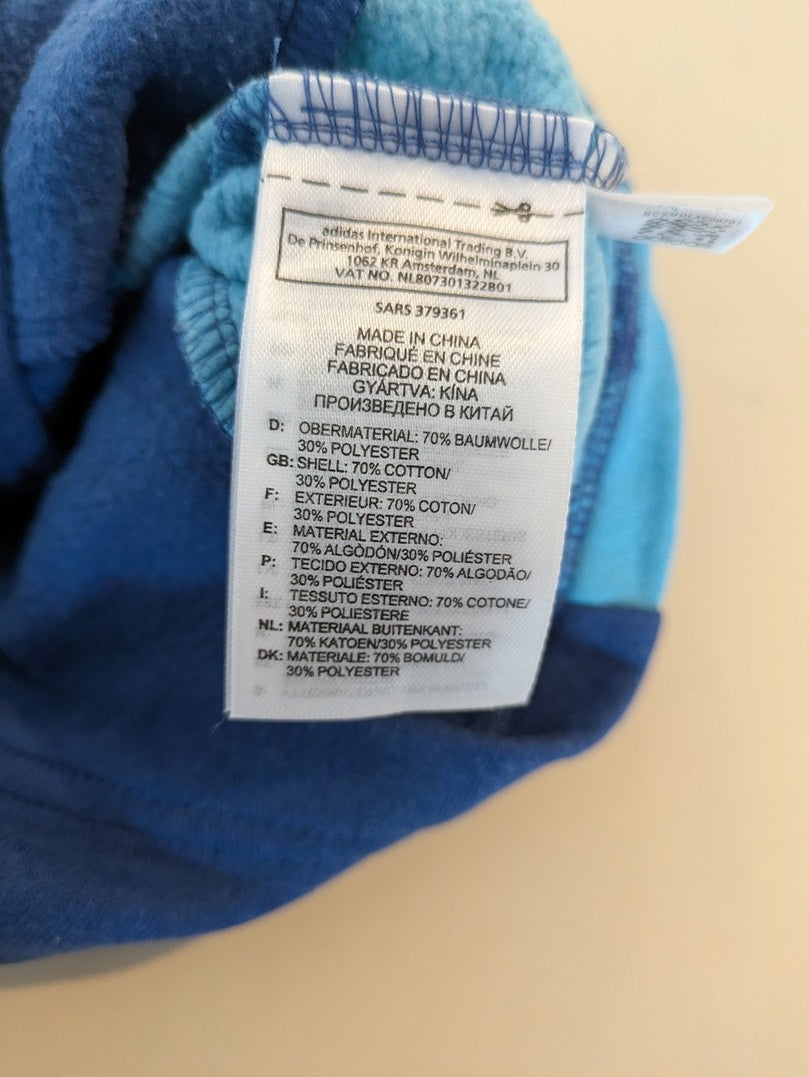 Gilet Zippé Adidas - 6-9 Mois / 68 Cm - Marine - Erbul-107