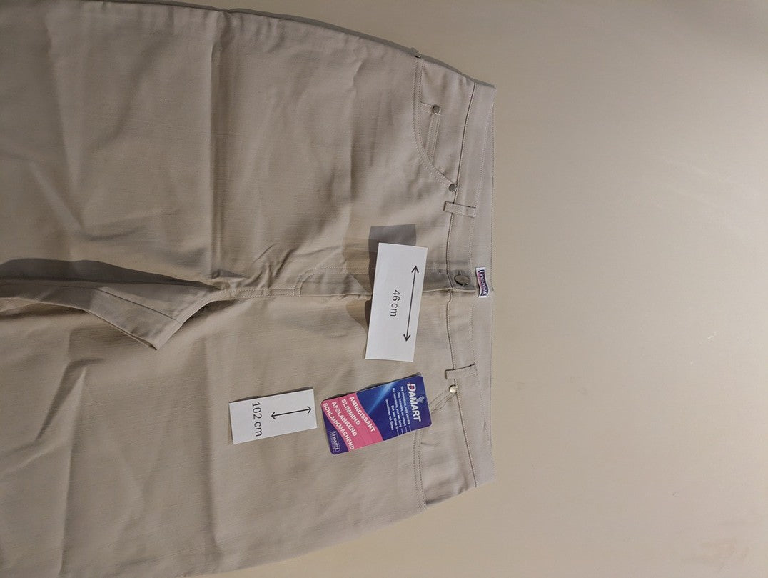 Pantalon Droit Damart - Xl - Crème - Labag-166