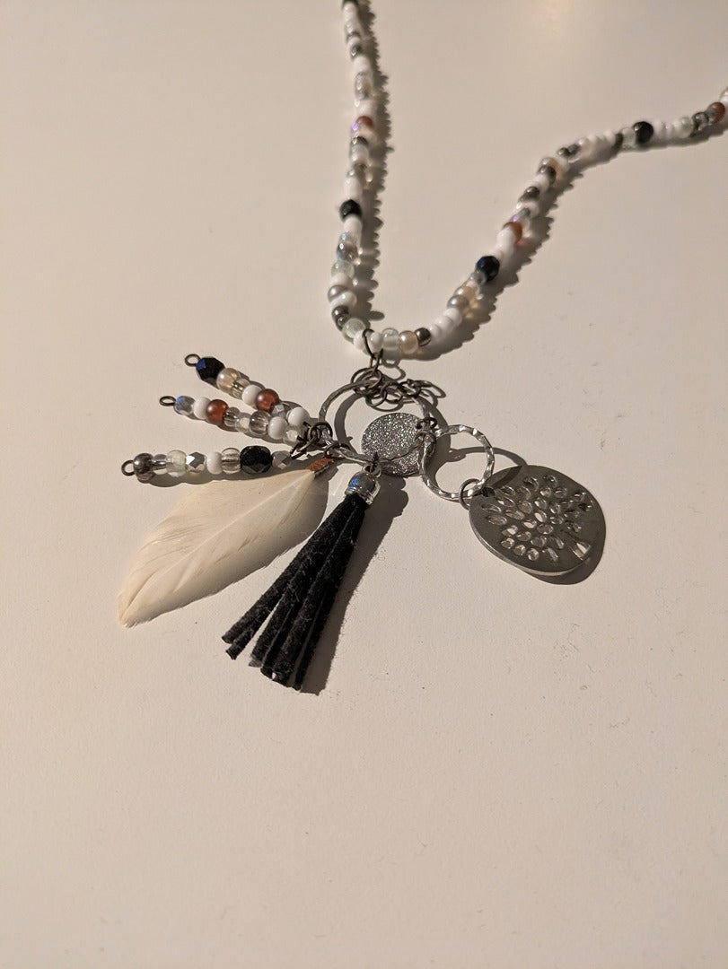 Collier Sans Marque - M - Blanc Et Beige - Lubel-53