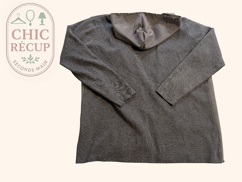 Cardigan Bluoltre - M - Gris - Myfed-79