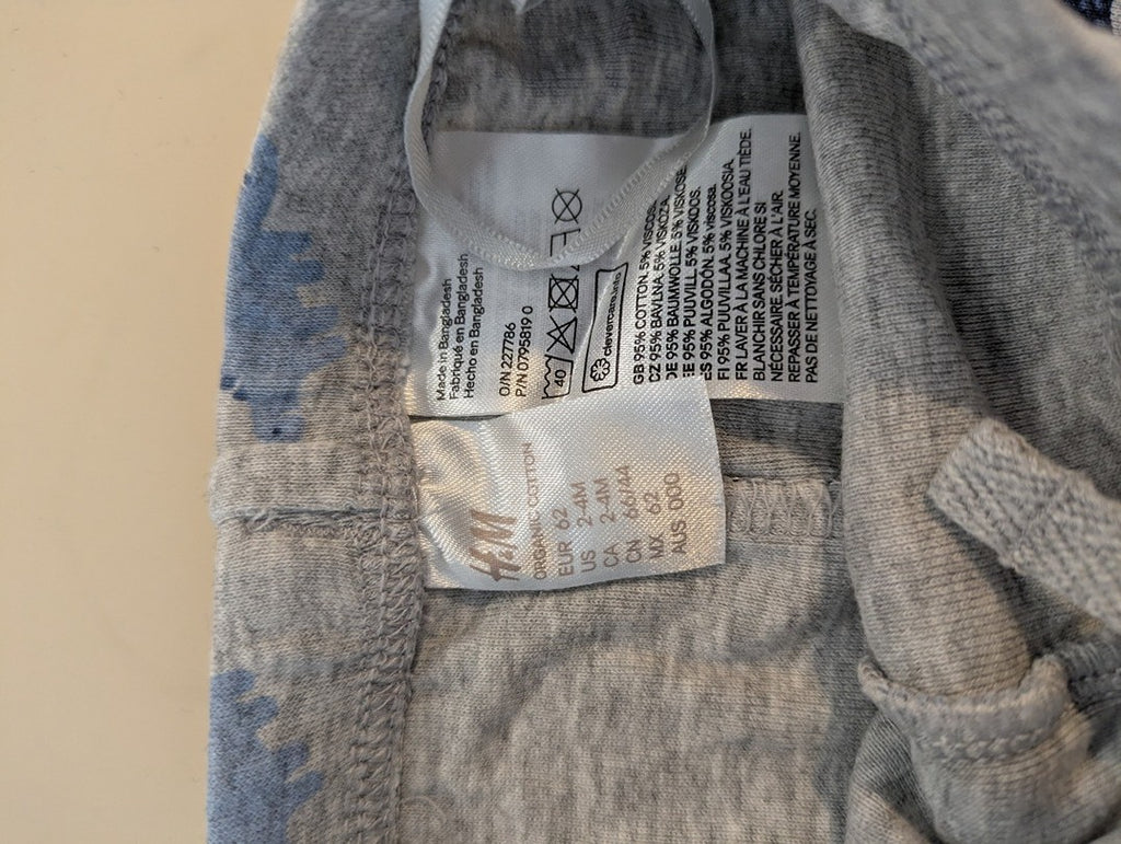 Legging H&m - 3-6 Mois - Gris - Erbul-1