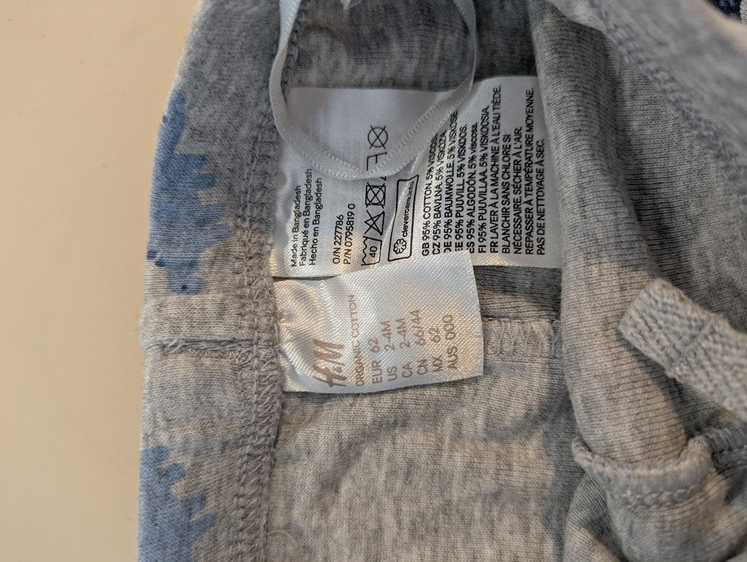 Legging H&m - 3-6 Mois - Gris - Erbul-1