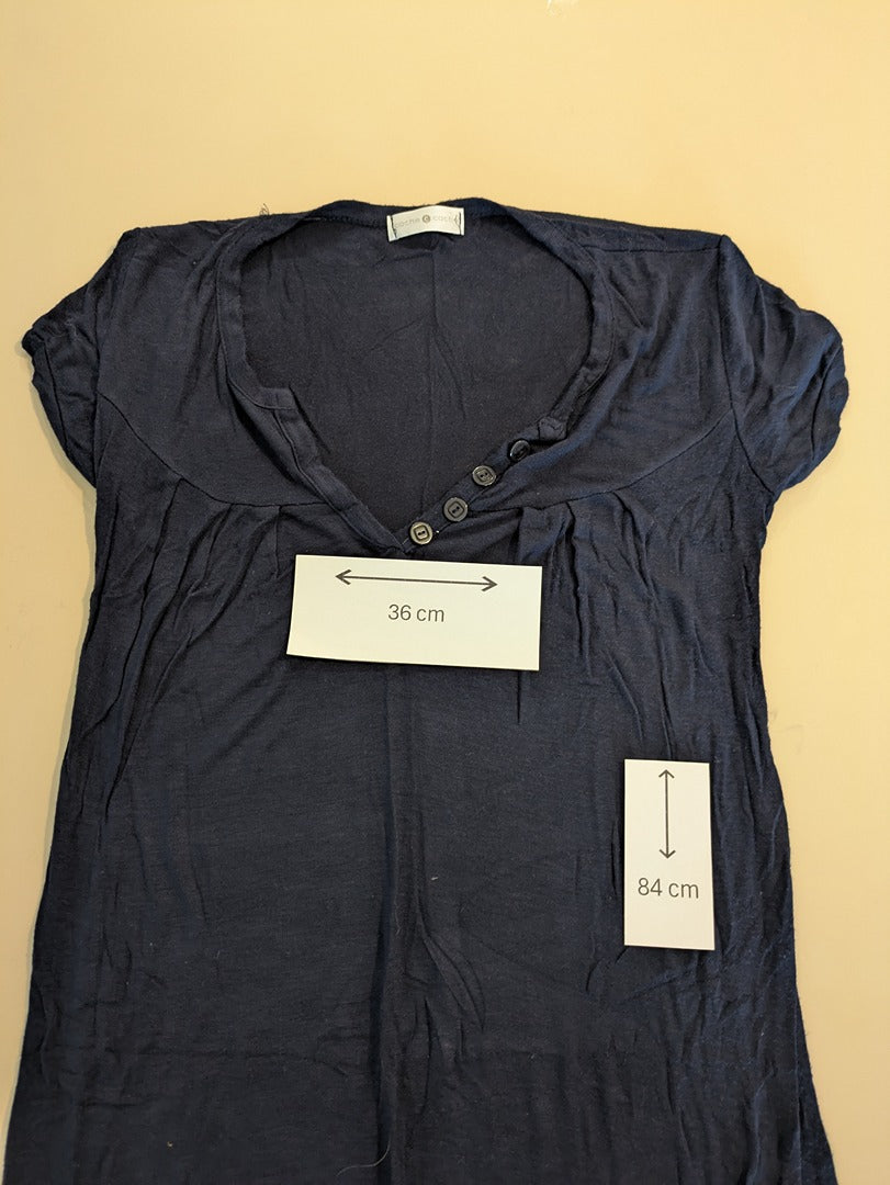 Robe D'ete Cache Cache - 36 - Marine - Evvio-26