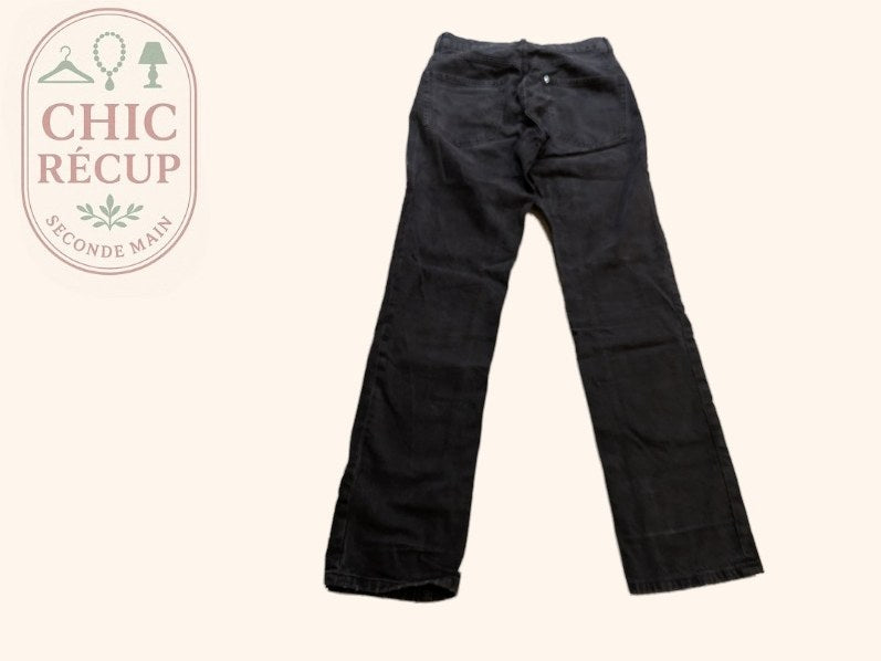 Jeans Droit H&m - 36 - Noir - Mache-01