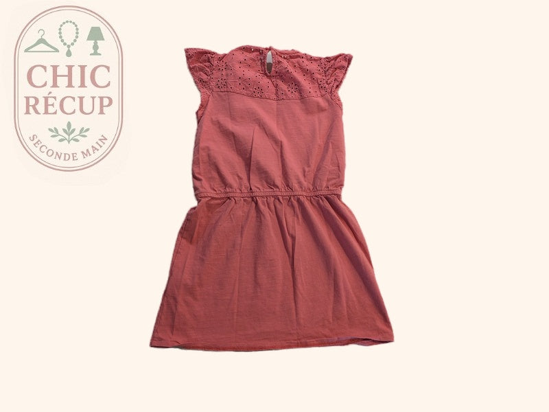 Robe Vertbaudet - 10 ans - Corail - Broderie