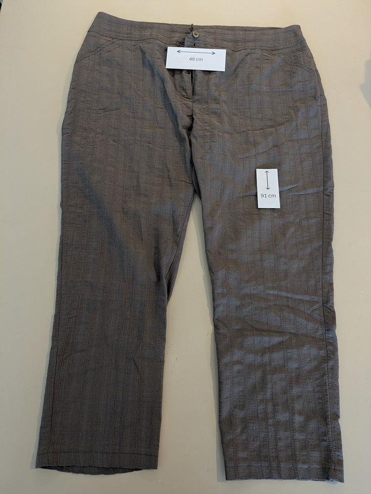 Pantalon Droit Renatto Bene - Xxxl - Gris/kaki - Chpav-90