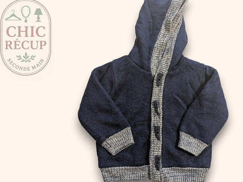 Gilet Baby Club - 18-24 Mois - Marine - Erbul-87
