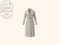 Pardessus Et Manteau Long H&m - Xs - Blanc - Mache-33