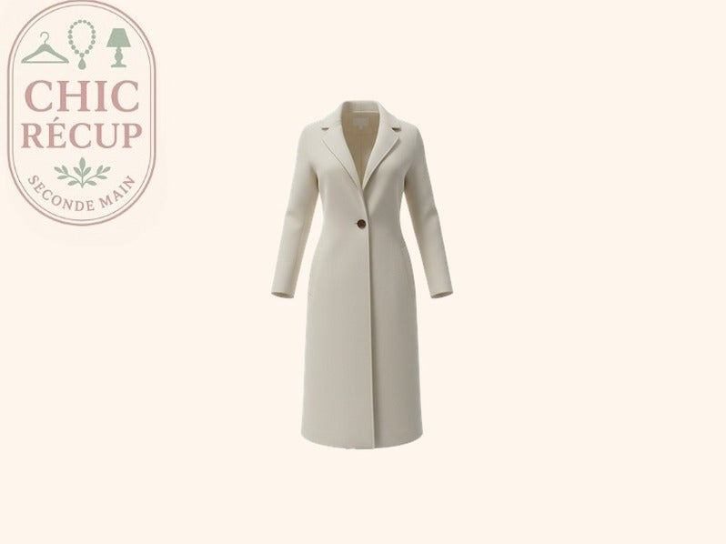 Pardessus Et Manteau Long H&m - Xs - Blanc - Mache-33