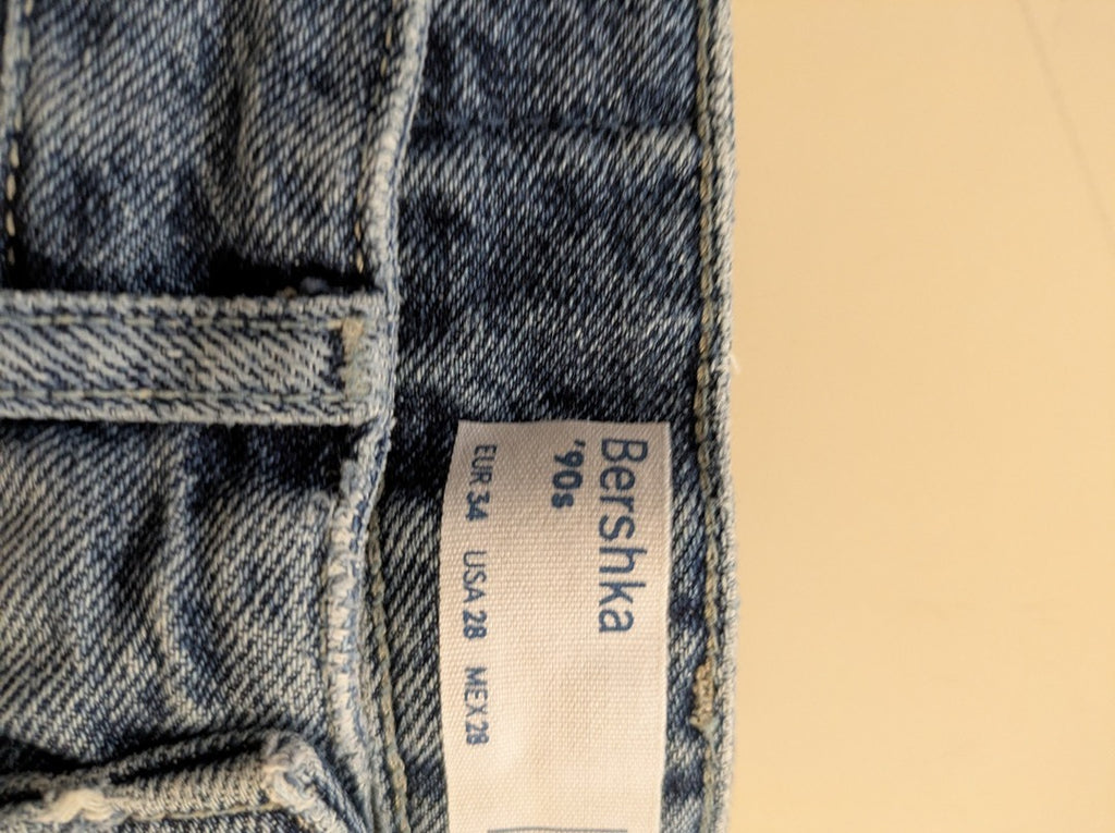 Jeans Evase Bershka - 34 - Bleu - Shbad-109