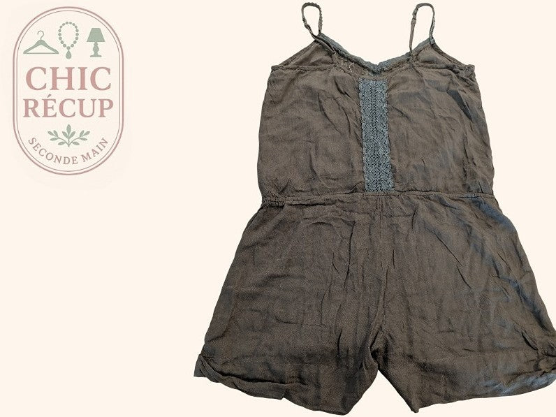 Combi Short Sans Marque - 40 - Vert Foncé - Anbou-19