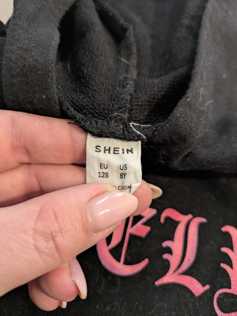 Sweat À Capuche Shein - 8 Ans - Noir - Audeb-02
