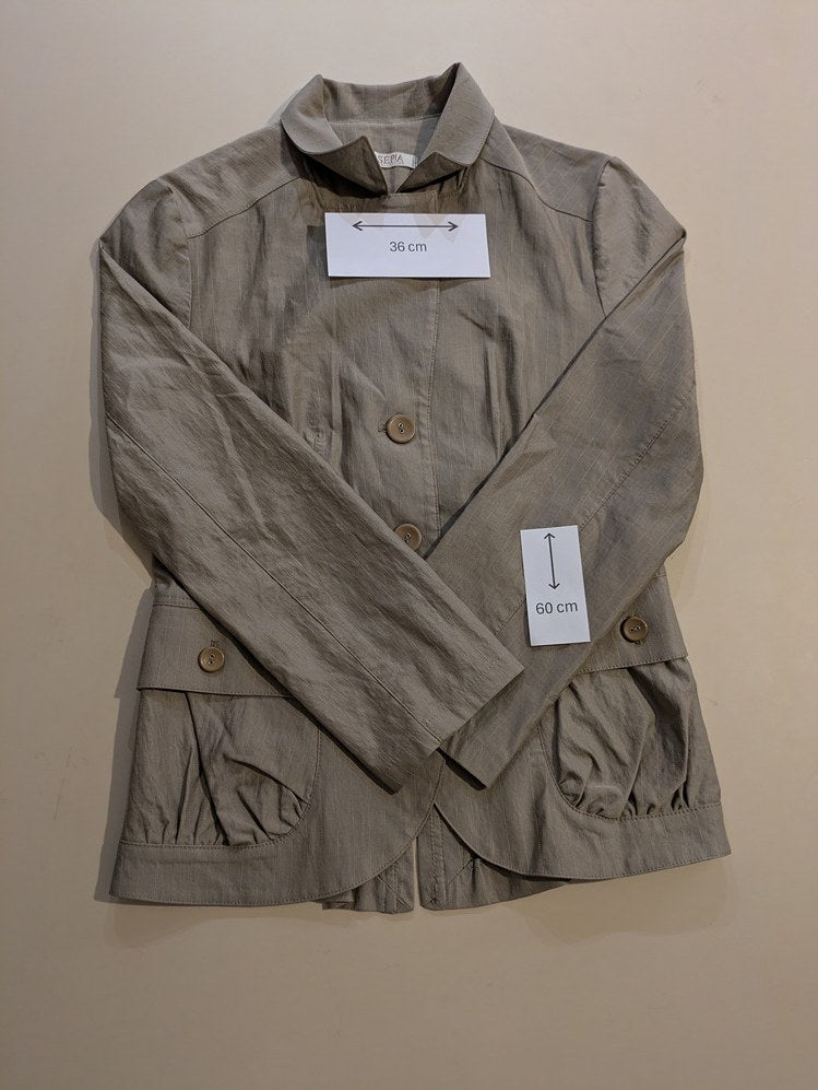 Veste Chemise Sépia Collection - M - Kaki - Qubur-63