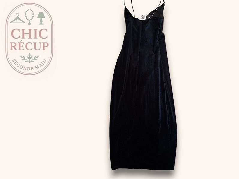 Robe Longue Zara - S - Noir - Lerom-04