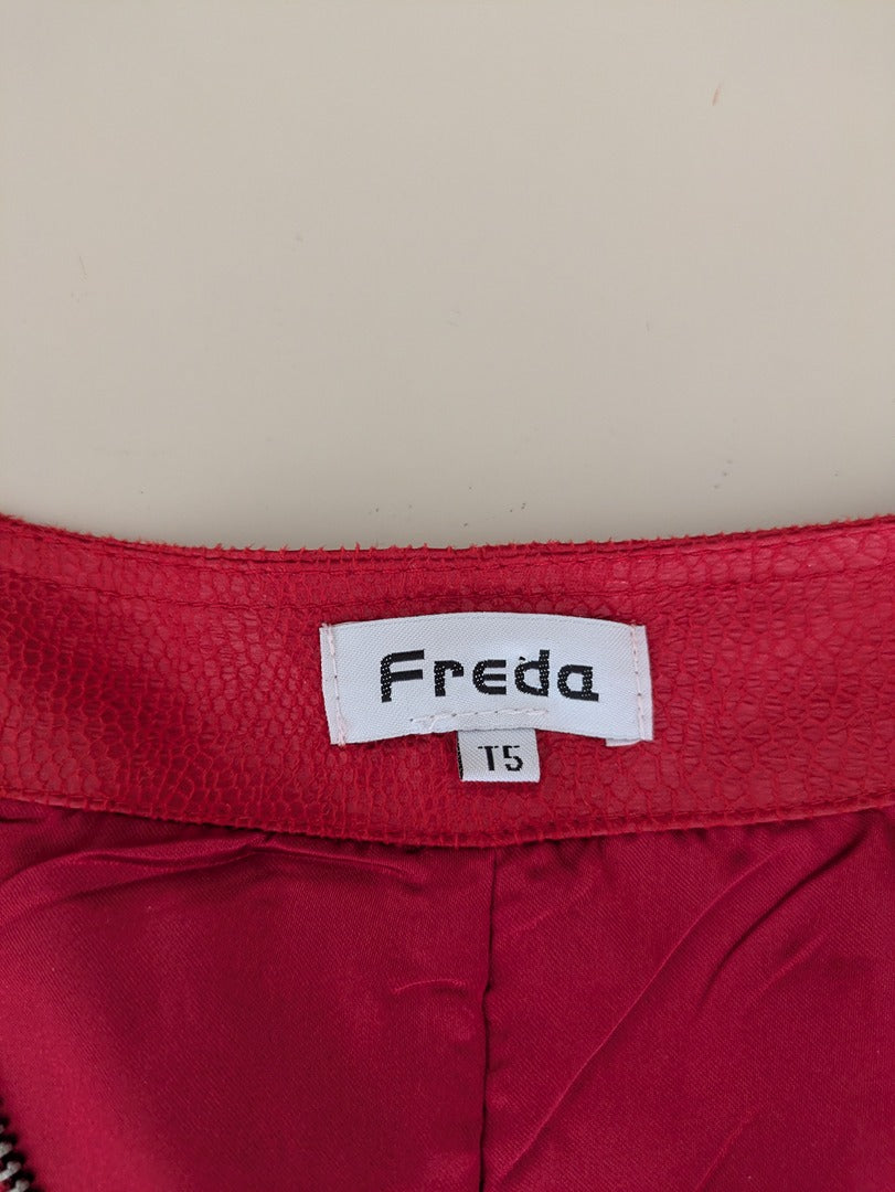 Robe Freda - Xl - Rouge - Zip