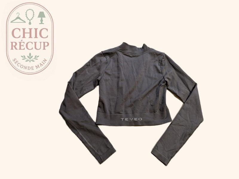 Sweat Zippé Teveo - Xs - Gris - Amfat-52