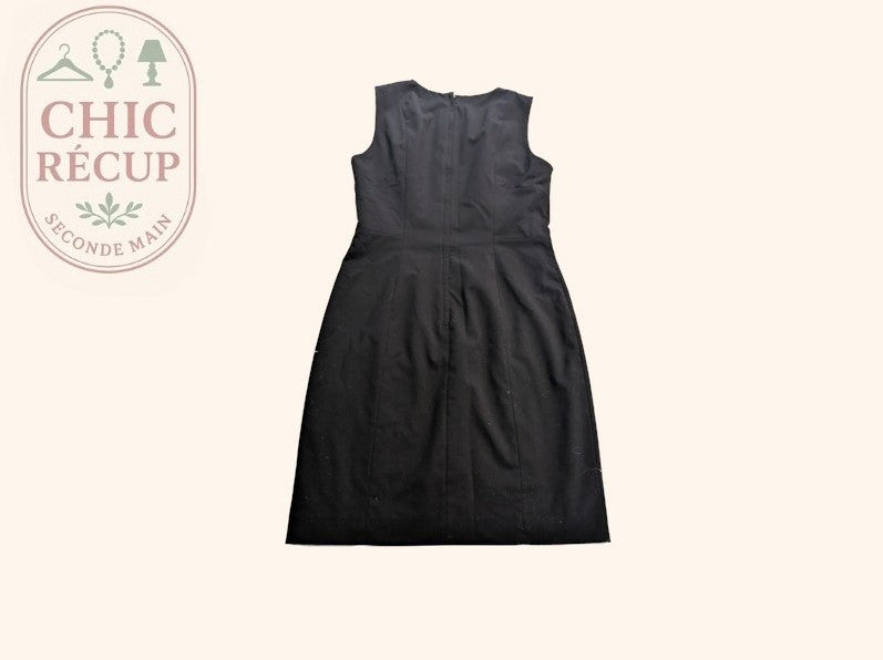 Robe H&m - 40 - Noir - Robe fourreau sans manches