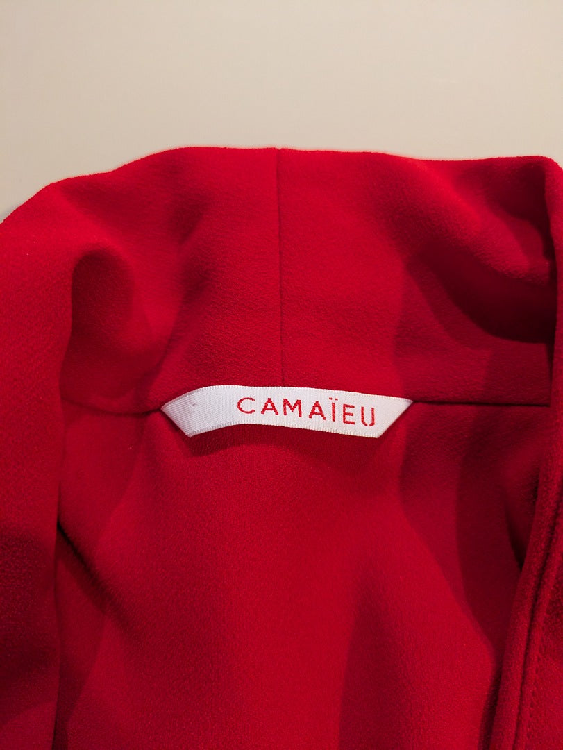 Blazer Camaïeu - M - Rouge - Veste fluide