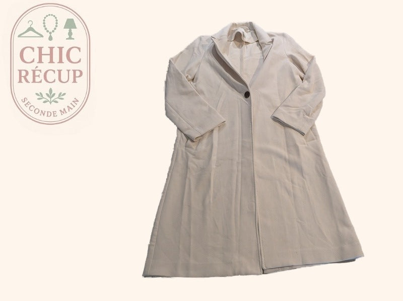 Pardessus Et Manteau Long H&m - Xs - Blanc - Mache-33