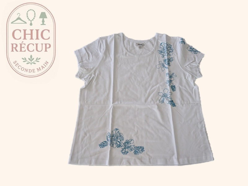 T-shirt Damart - Xl - Blanc - Labag-357