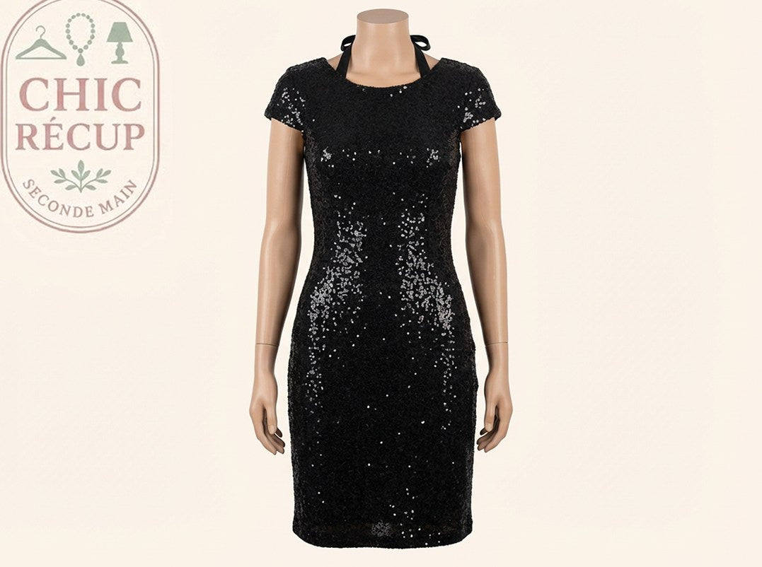 Robe de soirée Only - 38 - Noir - sequins