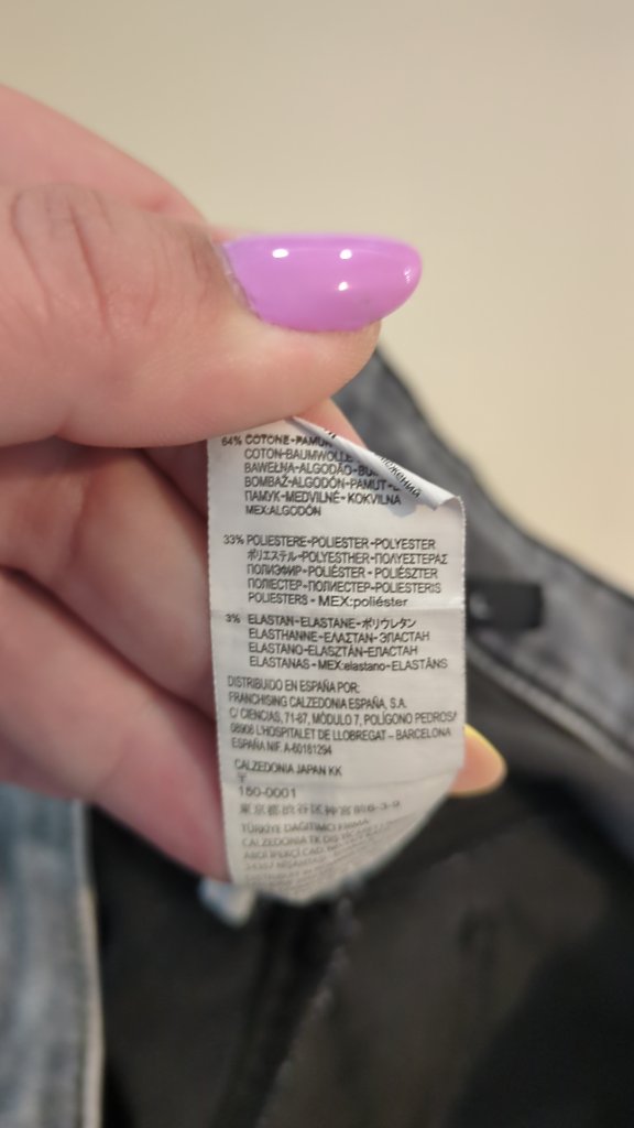 Jean skinny Calzedonia - L - Gris - Délavé