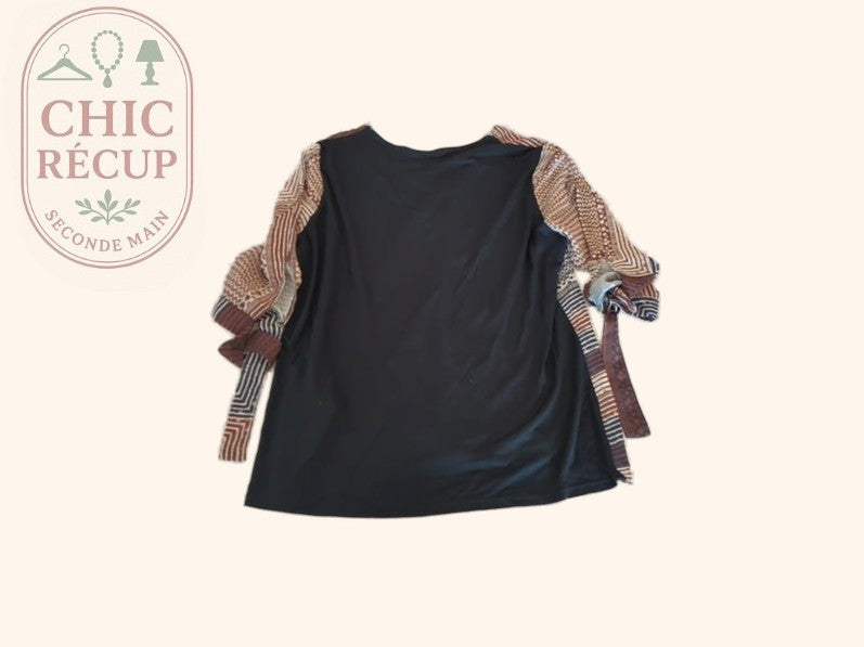 Blouse - Punt Roma - M - Noir - Sasch-34
