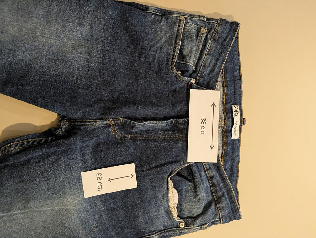 Jeans Slim Zara - M - Bleu - Paval-8