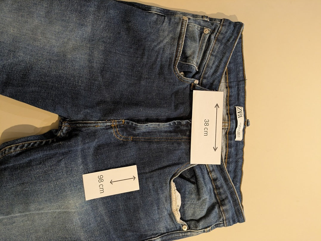 Jeans Slim Zara - M - Bleu - Paval-8